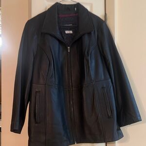 Wilsons Leather Quilted Black Jacket